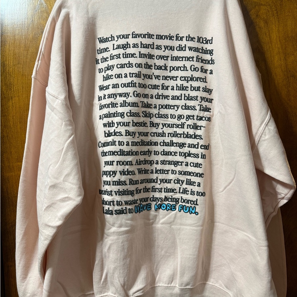 Dressed in Lala Have More Fun sweatshirt - Picture 2 of 2